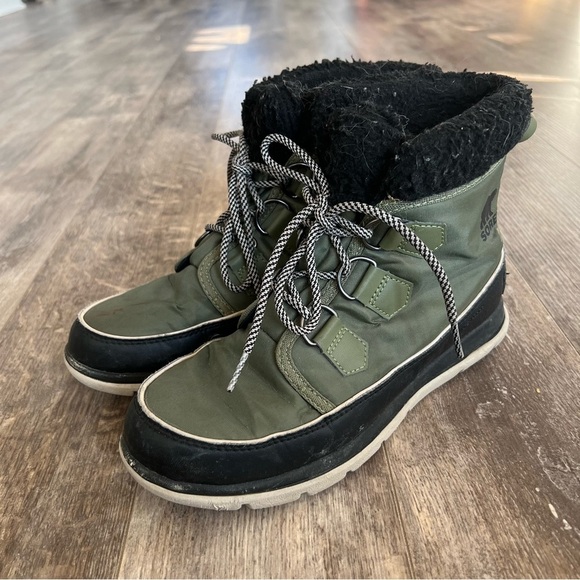 Sorel Explorer Nylon Carnival Boot - Olive - Picture 11 of 11